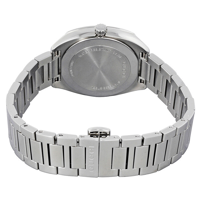 Gucci GG2570 Black Dial Diamond Stainless Steel Ladies Watch - YA142503