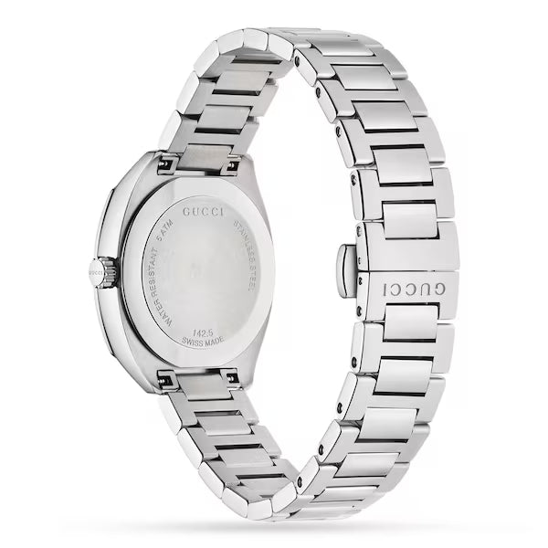 Gucci GG2570 White Dial Diamond Ladies Watch YA142504