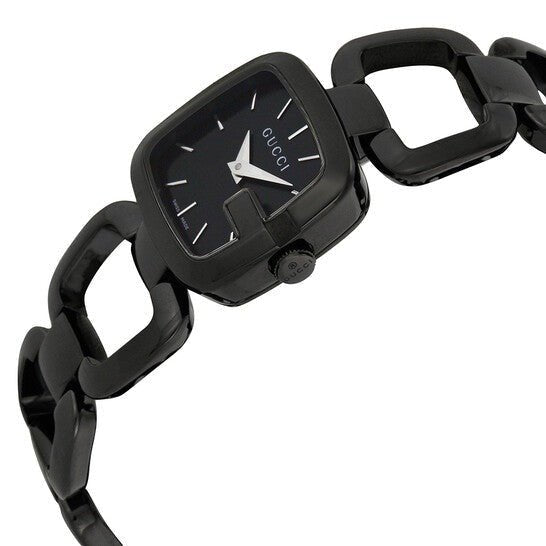 GUCCI G-Gucci 25MM Petite SS Black PVD Bracelet Women's Watch YA125504