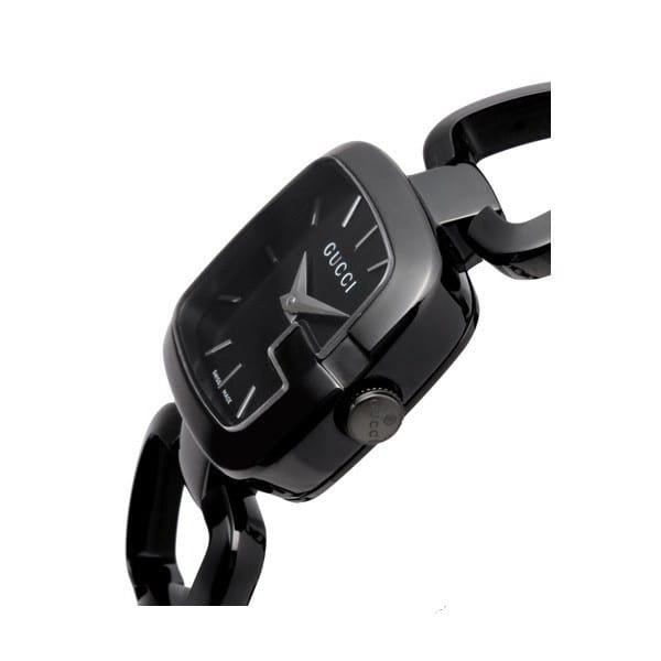 GUCCI G-Gucci 25MM Petite SS Black PVD Bracelet Women's Watch YA125504