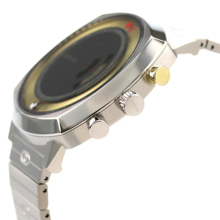 GUCCI Grip Disney Mickey Mouse 40MM QTZ SS YLW-Gold Men's Watch YA157307