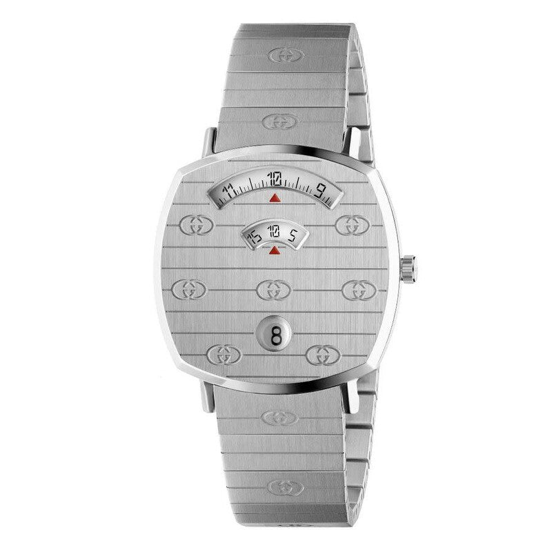 Gucci Grip 35mm Silver Dial Steel Women's Watch YA157401