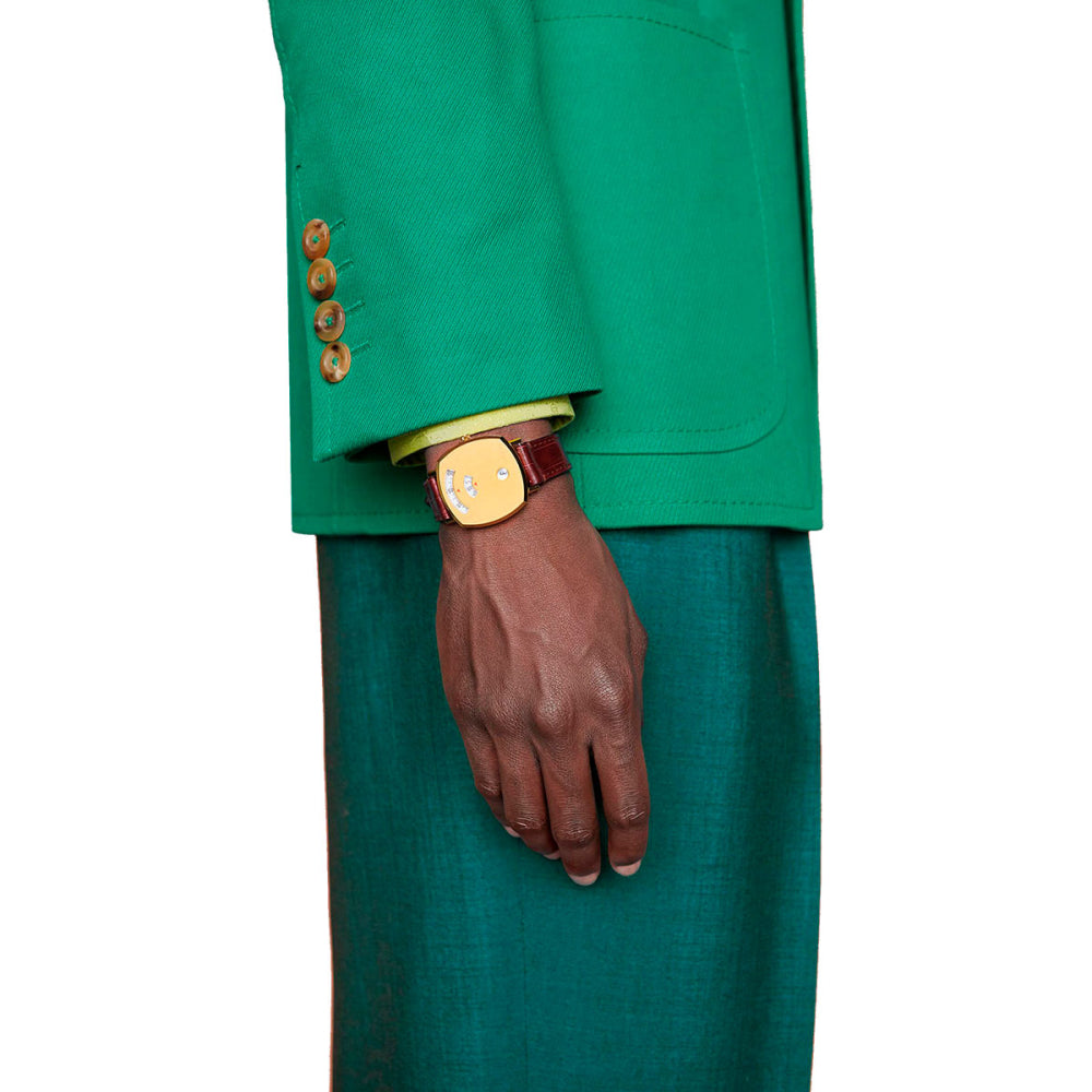 Gucci Grip Gold Dial Women's Watch - YA157402