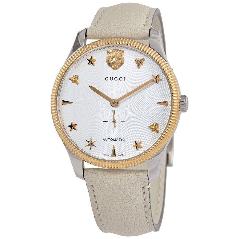 Gucci G-Timeless Automatic Silver Dial Men's Watch YA126348