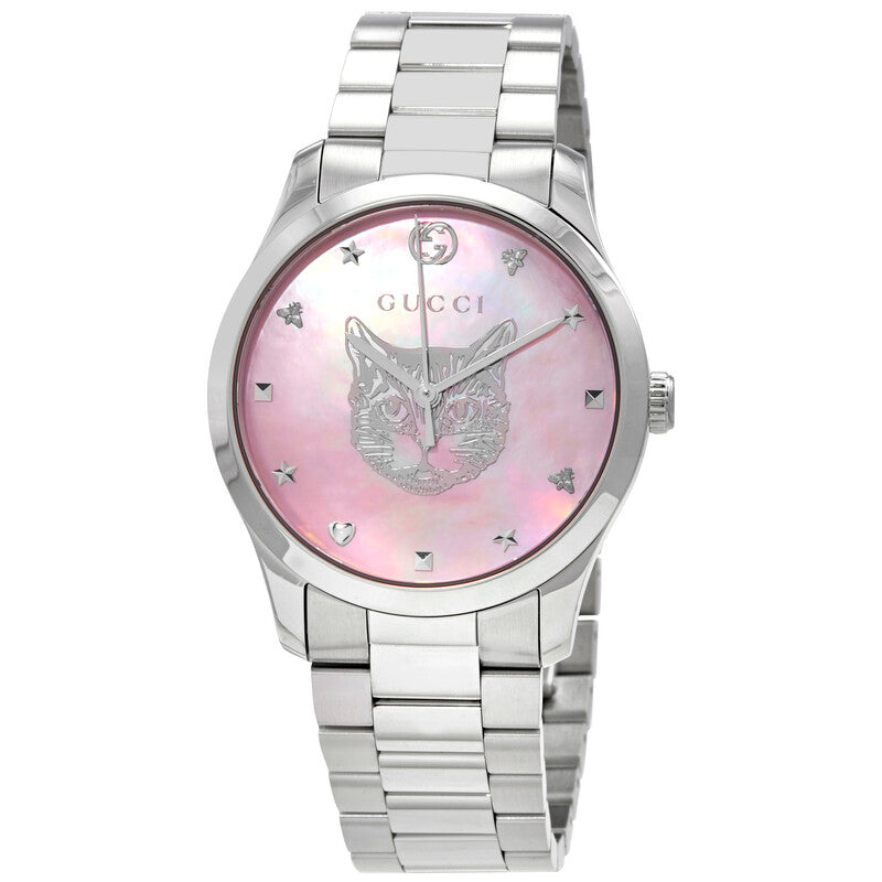 Gucci G-Timeless Pink Dial Women's Watch - YA1264166