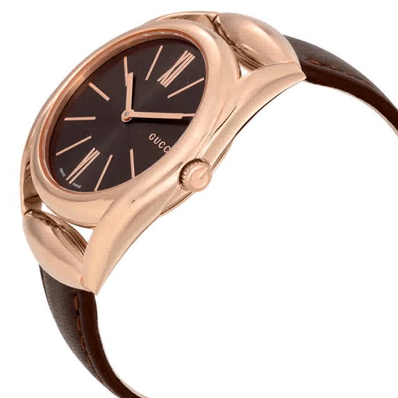 Gucci Horsebit 34 mm Brown Dial Womens Watch YA140408