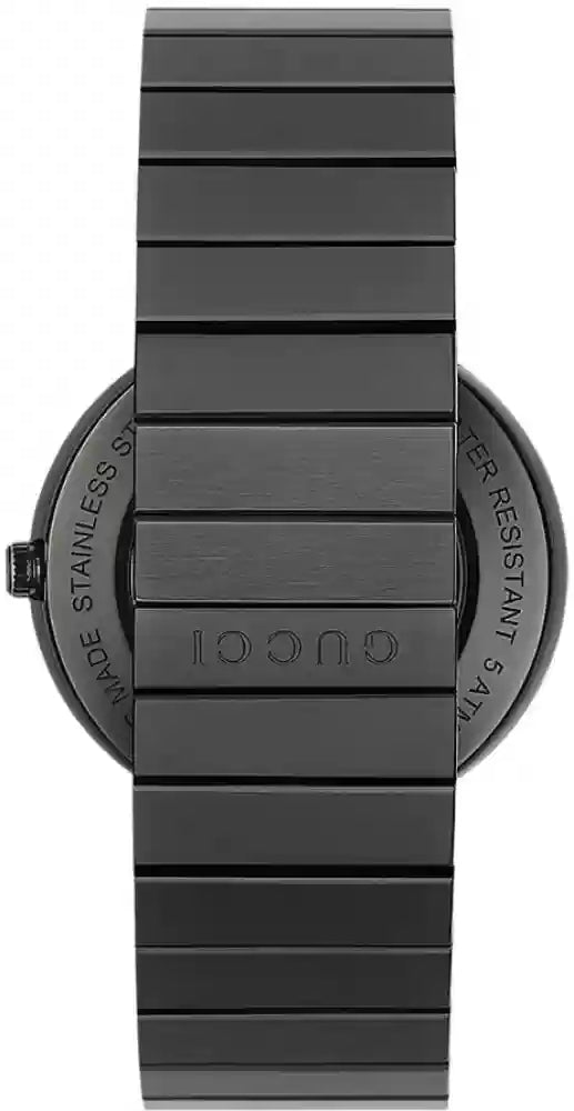 Gucci Interlocking Special Grammy Bracelet Black Ladies Watch YA133314