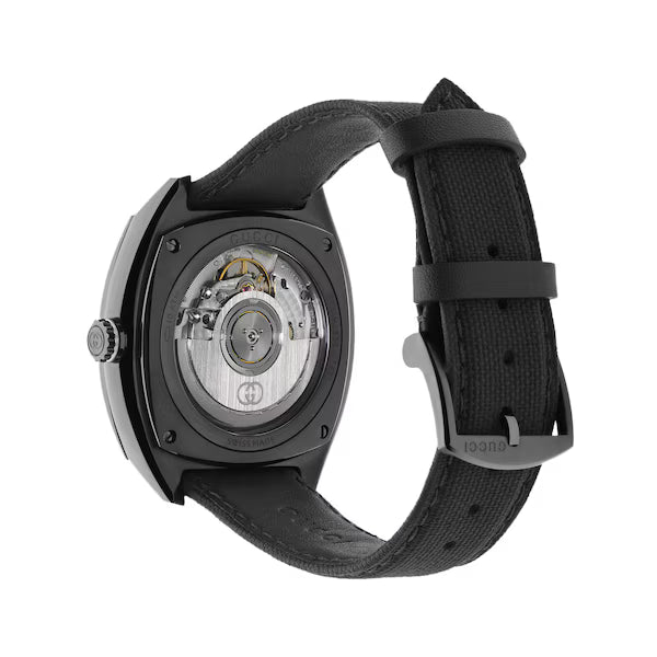Gucci Interlocking 41mm in black rubber Women's Watch - YA142330