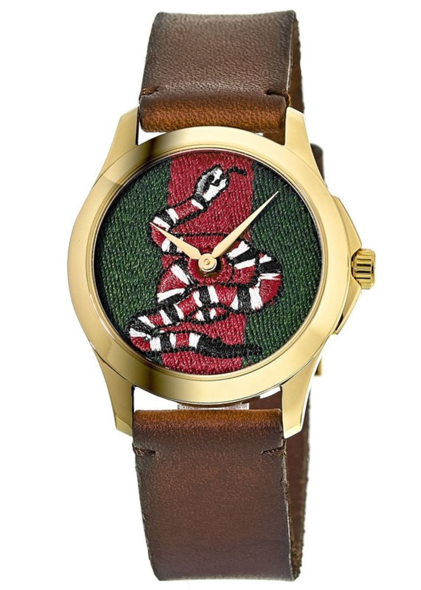 Gucci Le Marche Des Merveilles YA1264012 with embroidered red and green snake design