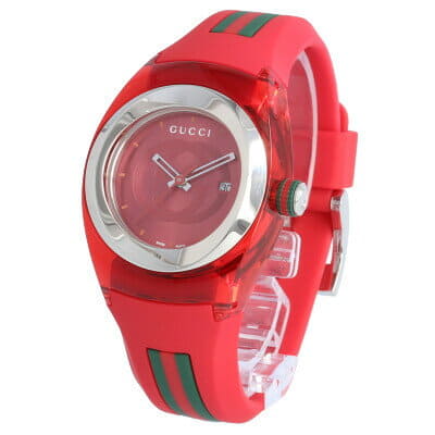 Gucci Sync Quartz Red Dial Ladies Watch YA137303
