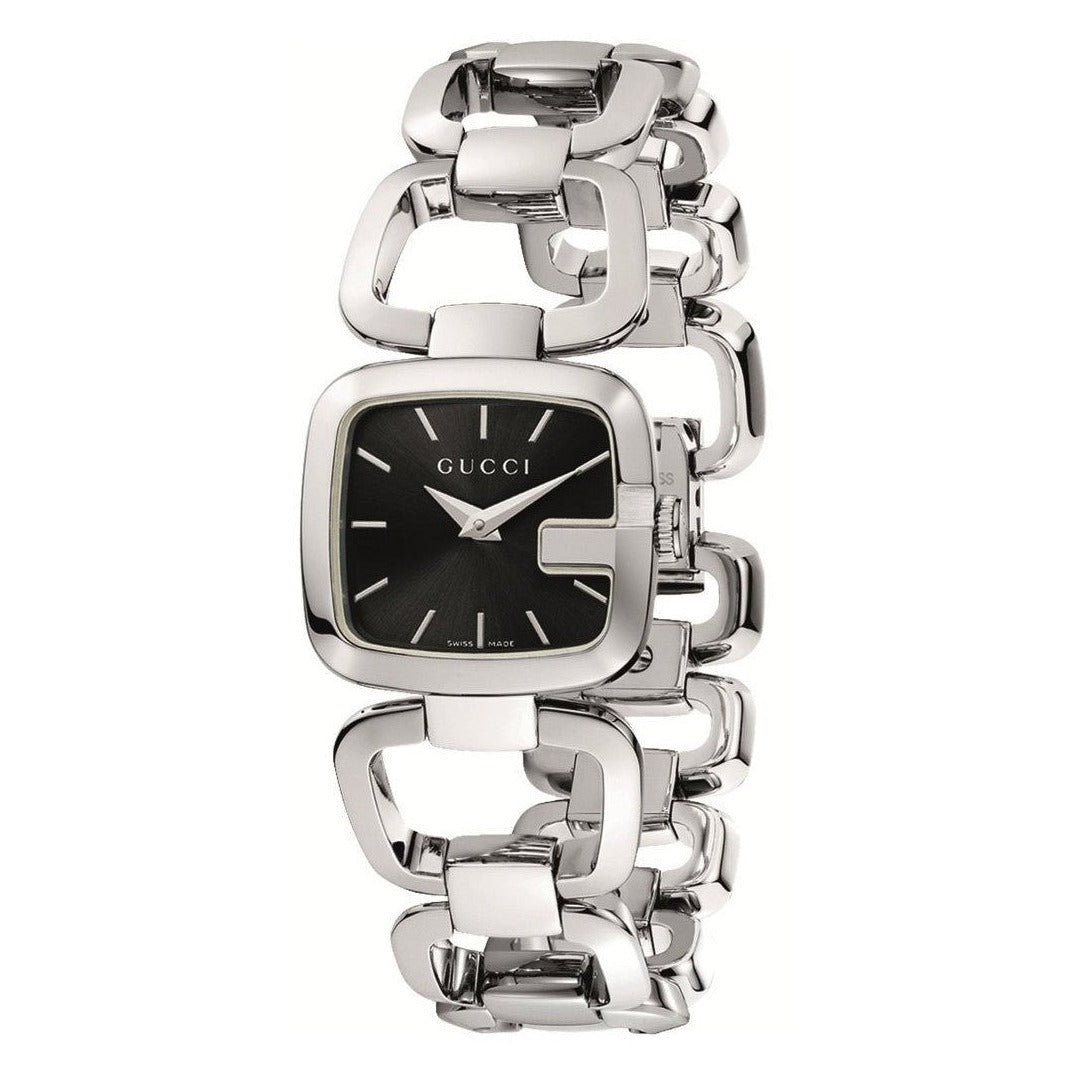 Gucci G-Gucci Quartz Black Dial Ladies Watch YA125406