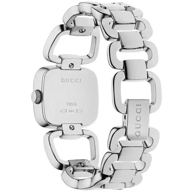 Gucci YA125502 Mother of Pearl Dial Stainless Steel Diamond Ladies Watch