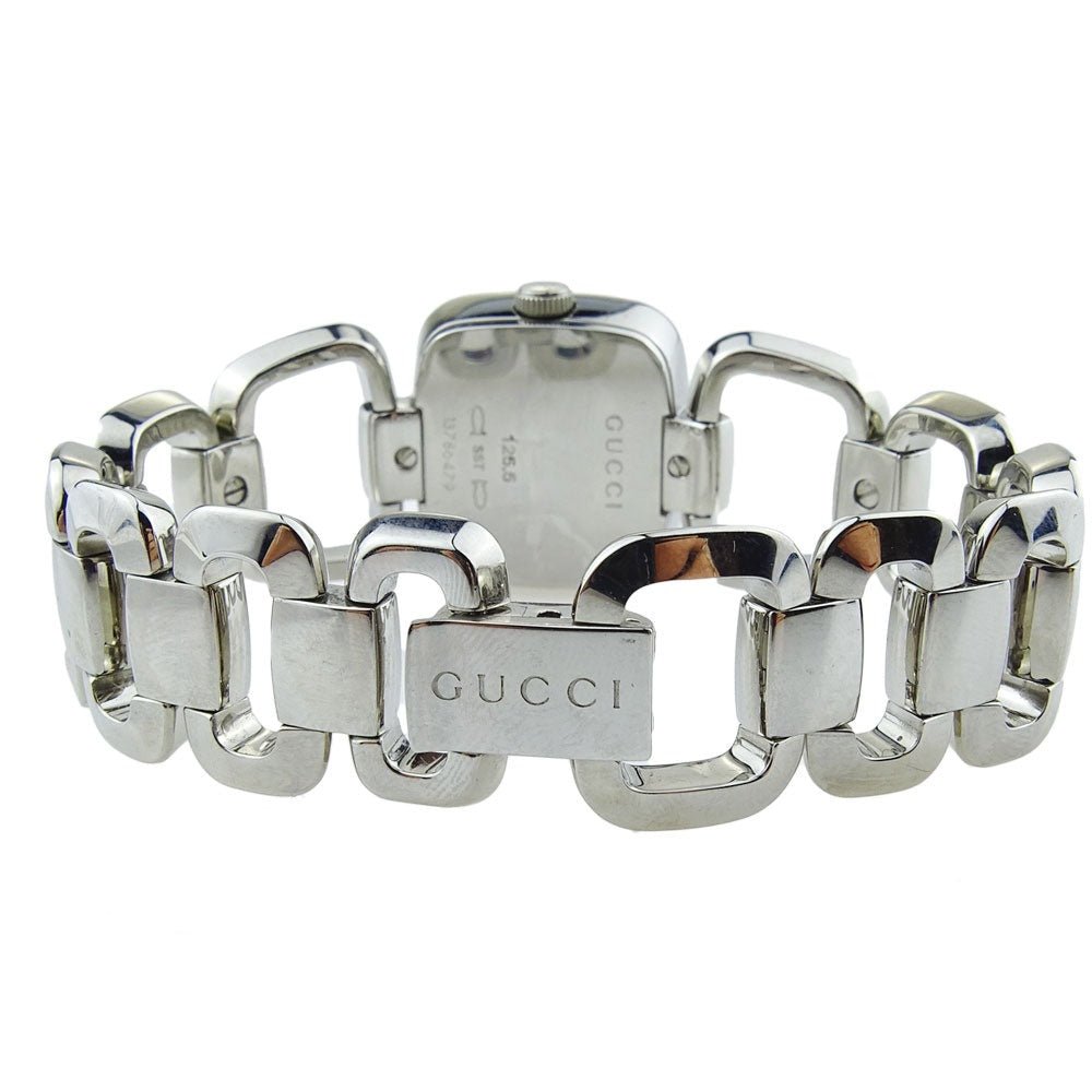 Gucci YA125502 Mother of Pearl Dial Stainless Steel Diamond Ladies Watch