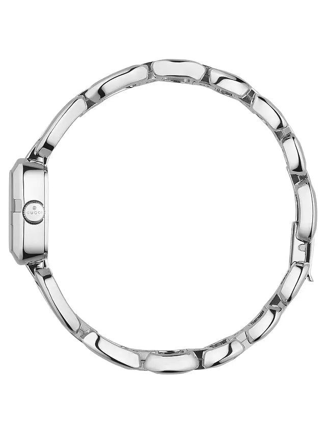 Gucci YA125502 Mother of Pearl Dial Stainless Steel Diamond Ladies Watch