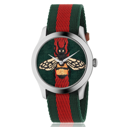 GUCCI Le Marche des Merveilles Green and Red Unisex Watch YA1264060