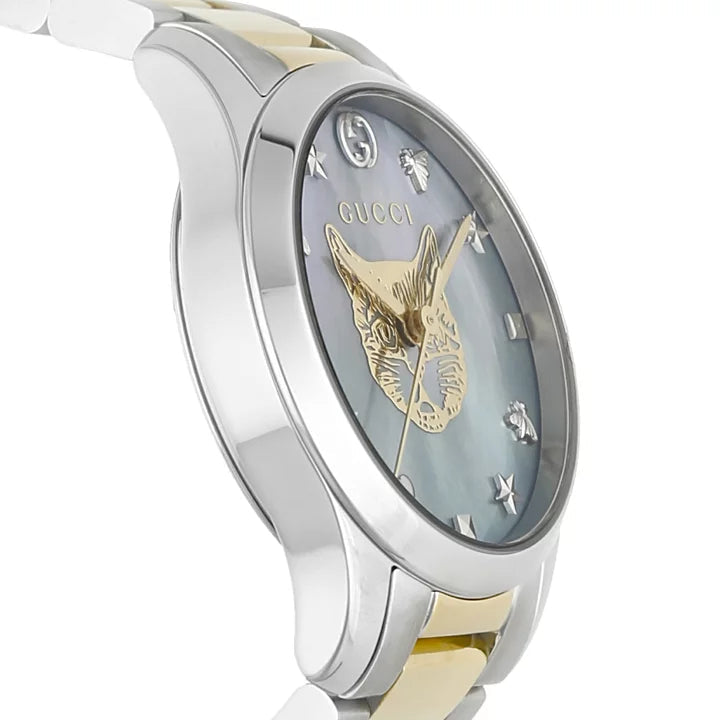 Gucci YA1265011 Women's G-Timeless Blue mother of pearl Dial Quartz Watch