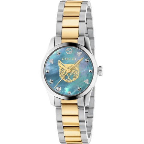 Gucci YA1265011 Women's G-Timeless Blue mother of pearl Dial Quartz Watch