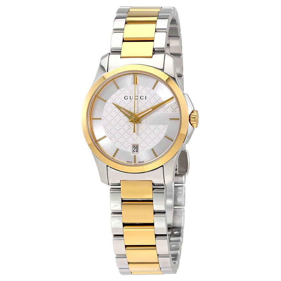 Gucci YA126563 G-Timeless Silver Dial Stainless Steel Ladies Watch