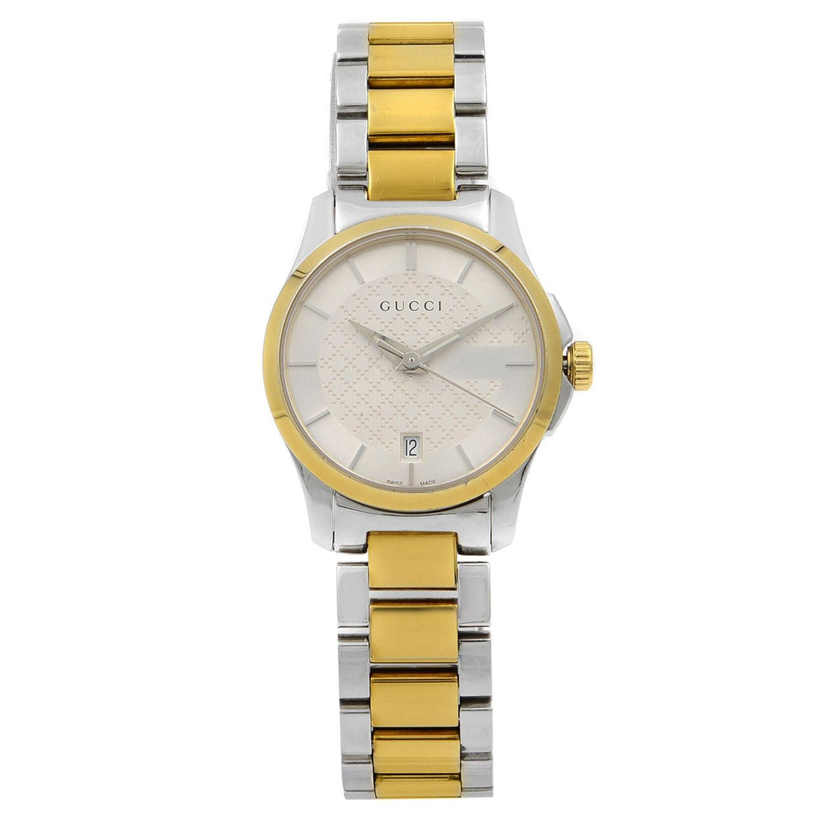 Gucci YA126563 G-Timeless Silver Dial Stainless Steel Ladies Watch