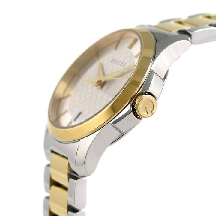 Gucci YA126563 G-Timeless Silver Dial Stainless Steel Ladies Watch