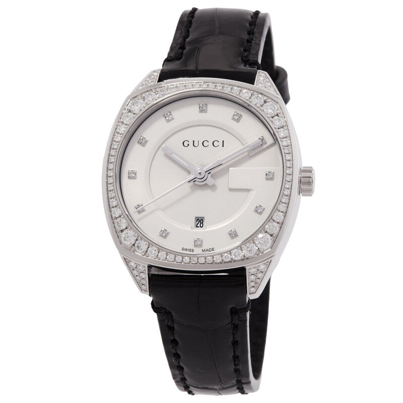 Gucci Diamond Silver-tone Dial Ladies Watch YA142507