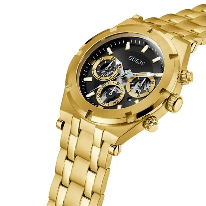 Guess Atlas Gold-Tone Chronograph Men's Watch - GW0455G2