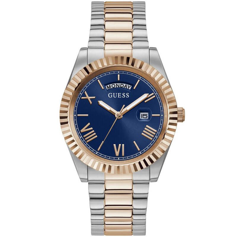 Guess Connoisseur Black Dial Day/Date 42mm Men's Watch - GW0265G12