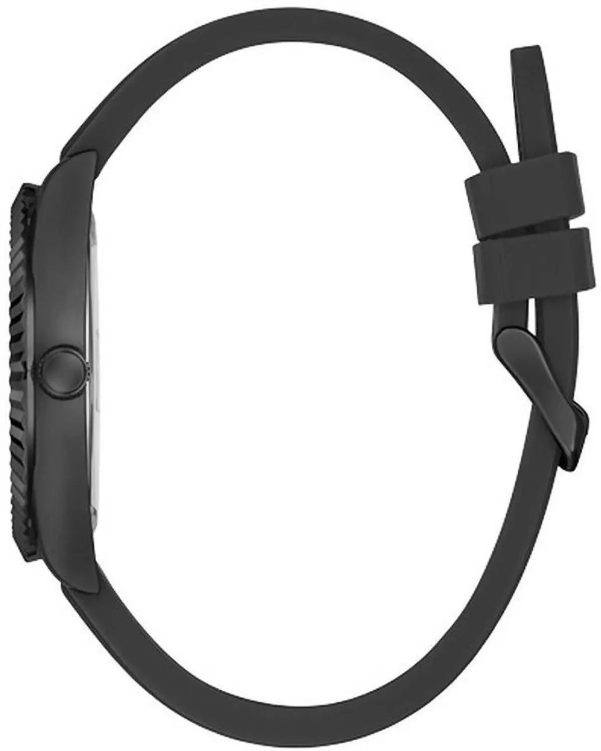 Guess Connoisseur Black Dial Black Silicone Strap Men Watch - GW0335G1