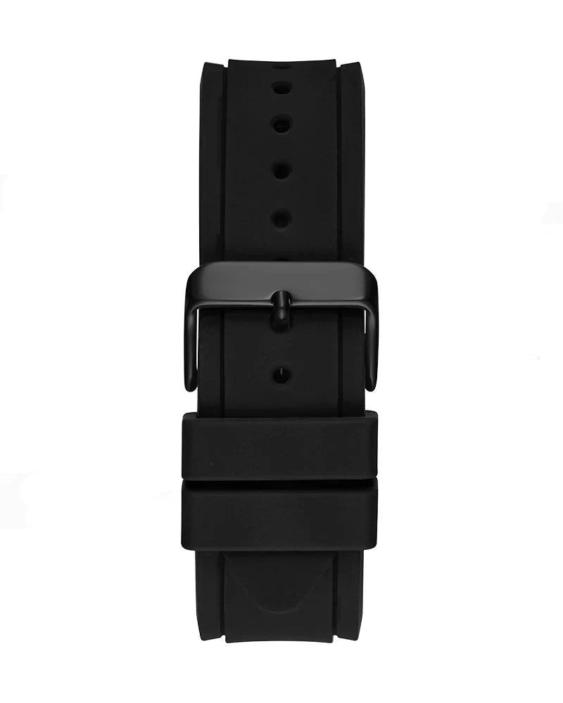 Guess Connoisseur Black Dial Black Leather Strap Men Watch - GW0353G1