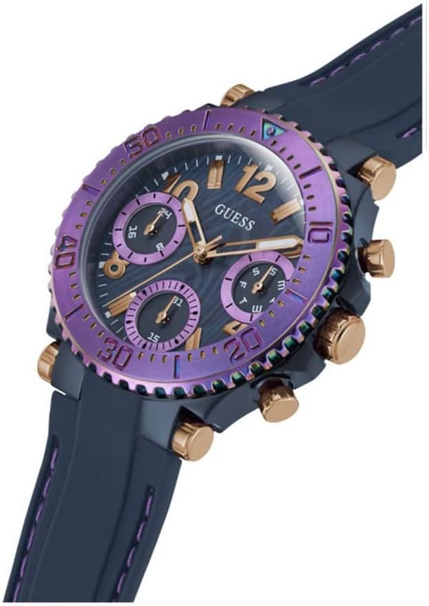 Guess Cosmic Multifunction Blue Dial Blue Silicone Strap Women Watch - GW0466L2