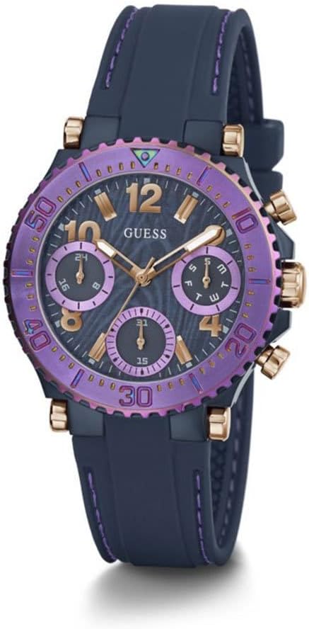 Guess Cosmic Multifunction Blue Dial Blue Silicone Strap Women Watch - GW0466L2