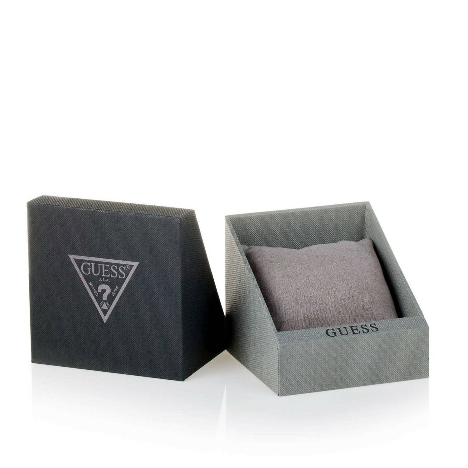Guess Cosmo watch in presentation box with Guess branding and protective packaging