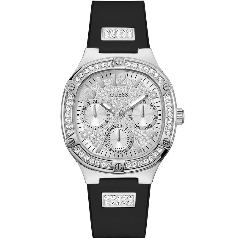 Guess Duchess Silver Tone Square Dial Quartz Analog Women Watch - GW0619L1