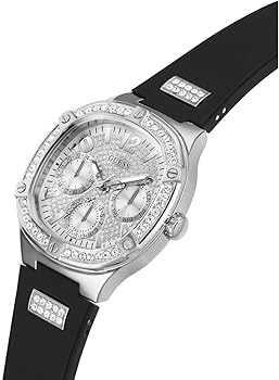 Guess Duchess Silver Tone Square Dial Quartz Analog Women Watch - GW0619L1