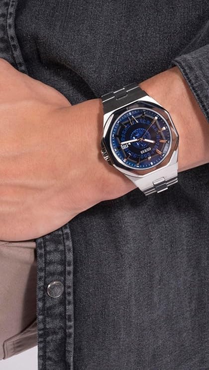 GUESS EMPEROR Men Blue Round Dial Analog Watch - GW0573G1