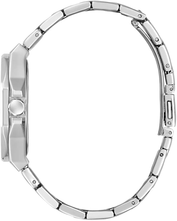 Guess Empress GW0551L1 side profile showing case thickness and bracelet design