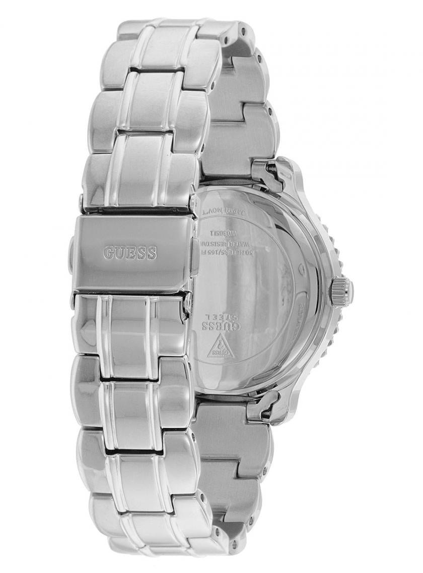 Guess Enchanting silver bracelet strap and case back view