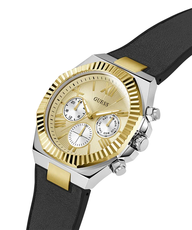 Guess Equity Gold Dial Men's Watch - GW0791G1