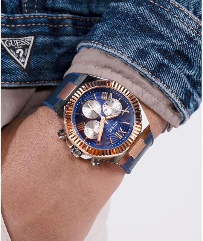 Guess Equity Blue Dial Men's Watch - GW0791G2