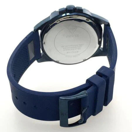 Guess Frontier Crystals Blue Dial Blue Silicon Strap Men Watch - W1132G4