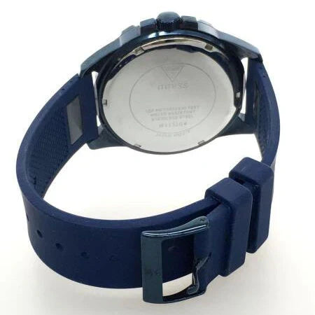 Guess Frontier Crystals Blue Dial Blue Silicon Strap Men Watch - W1132G4