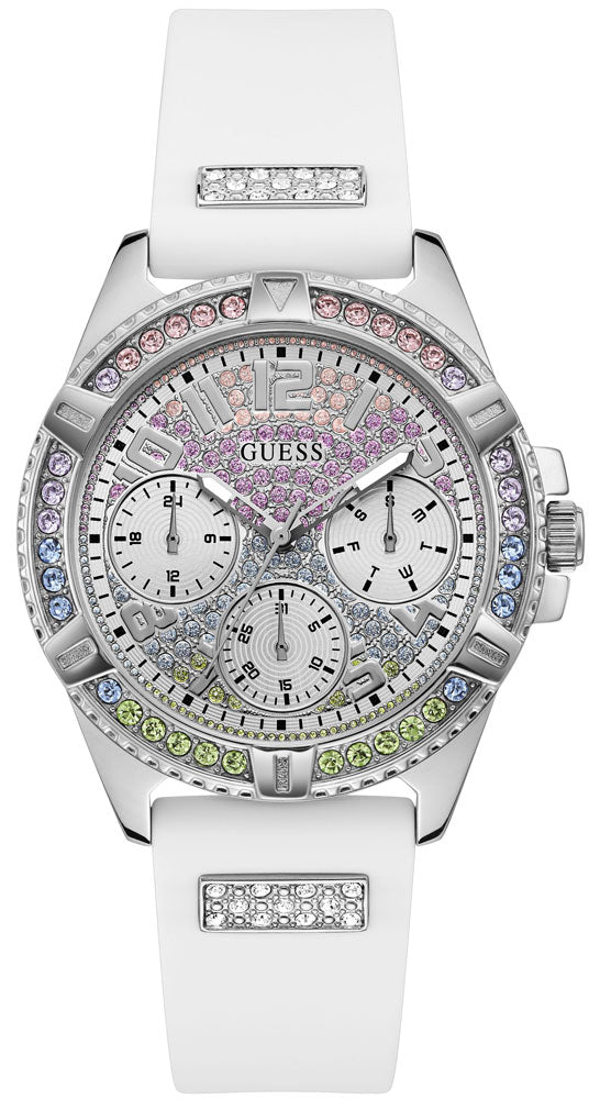 Guess Frontier Silver Case Women's Watch GW0045L1