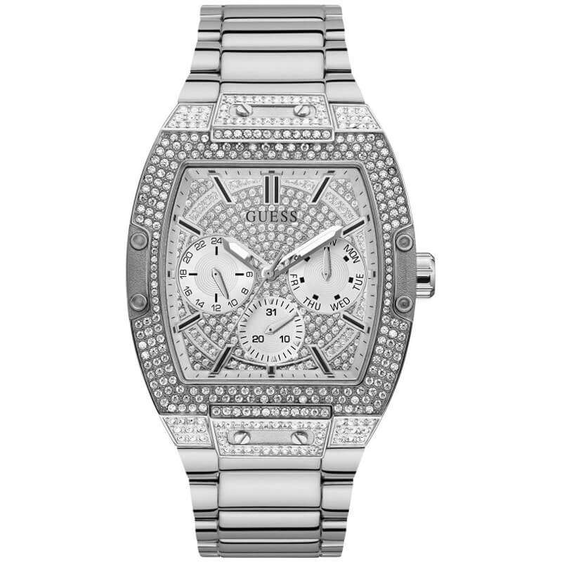 GUESS Quartz with Stainless Steel Strap Silver Men's Watch - GW0094G1