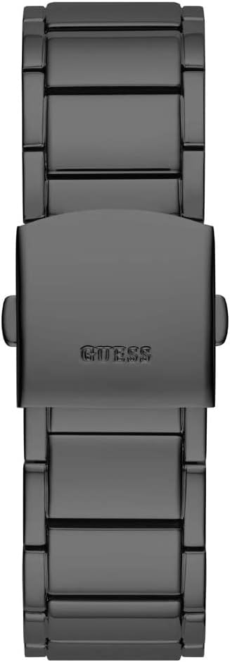 GUESS GW0094G3 black stainless steel bracelet with logo clasp