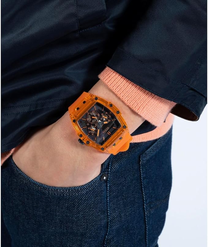 GUESS Clear Multi-function Mens Watch - GW0203G10