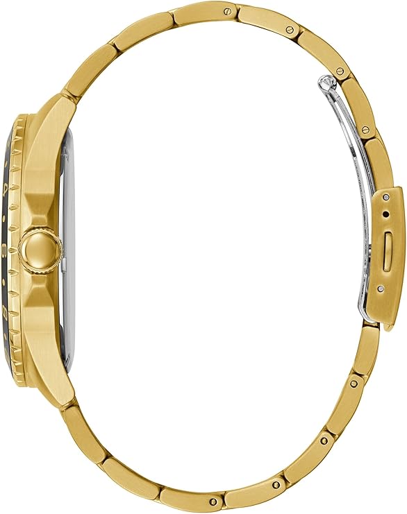 Guess Black Dial Gold Men's Watch - GW0220G4