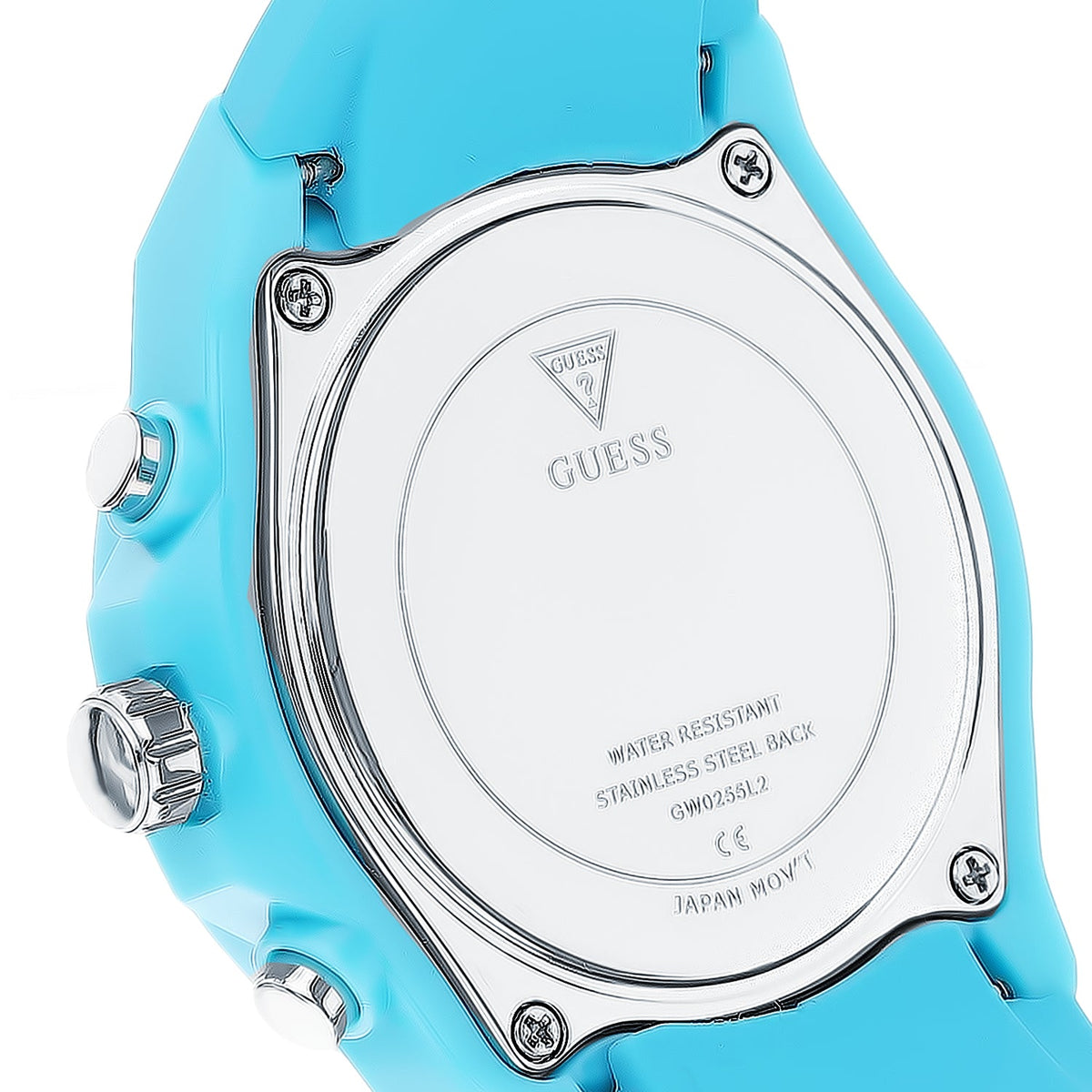 GUESS Embellished Dial & Textured Straps Analogue Women Watch - GW0255L2