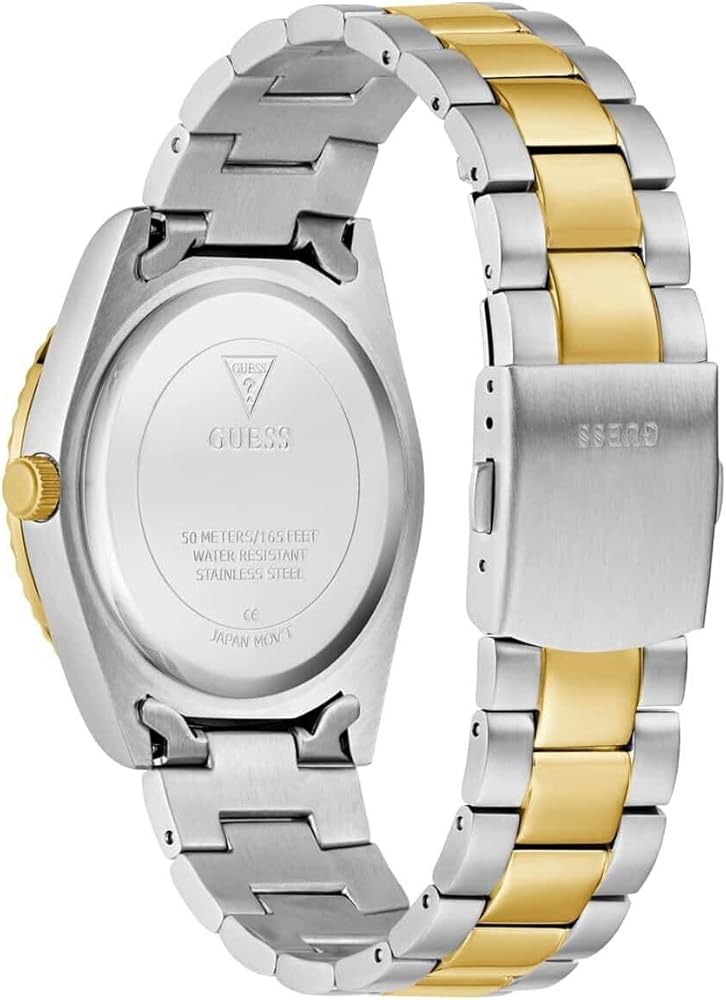 GUESS Silver Tone Day/Date Mens Watch - GW0265G15