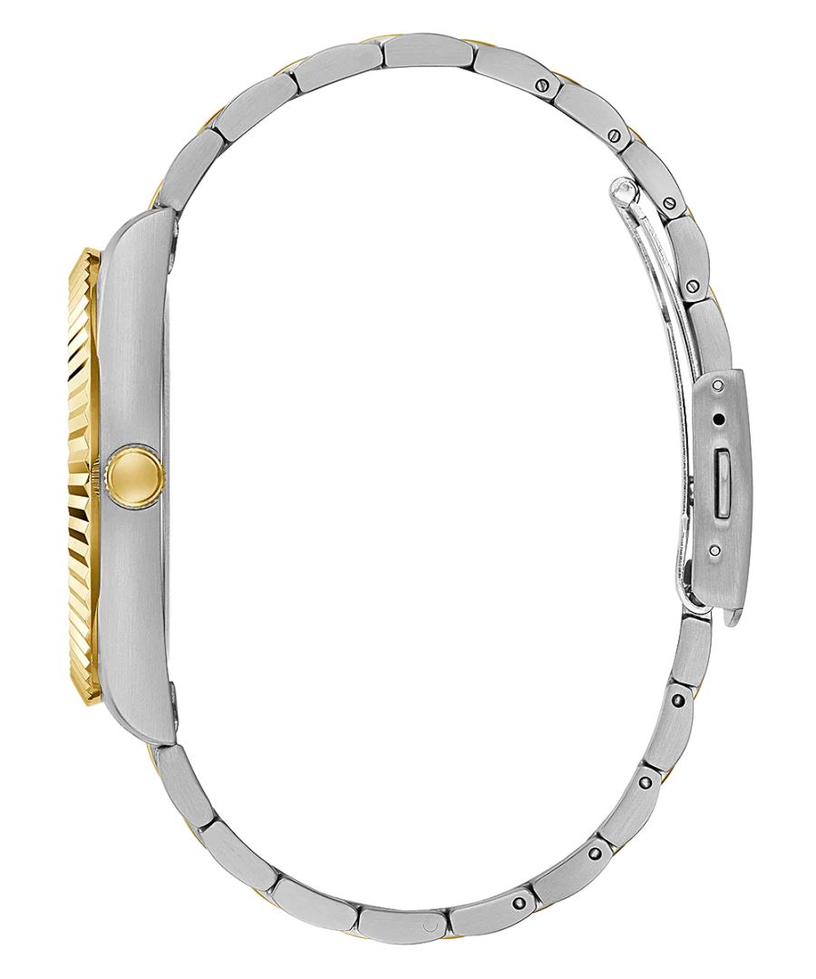 Guess Green With a Silver-Gold Stainless Steel Strap Men's Watch - GW0265G8
