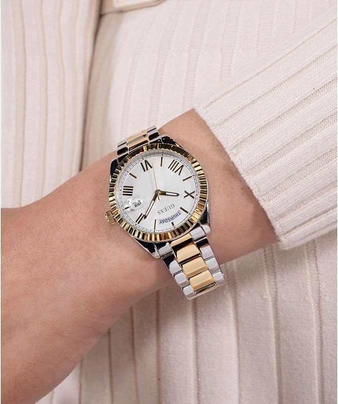 GUESS 2-Tone Day/Date Ladies Watch - GW0308L6